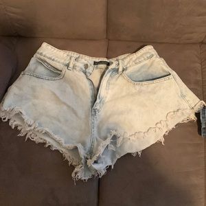 Blue jean shorts
